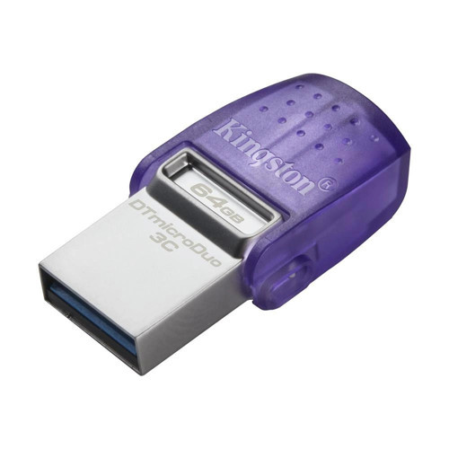 DTDUO3CG3-64GB DataTraveler microDuo 3C 200MB-s dual USB-A + USB-C Flash Bellek (KDO)