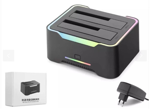 Hdx1790 HDD Docking – USB 3.0, 2.5 & 3.5 HDD-SSD, 8TB Destekli RGB Siyah (KDO)