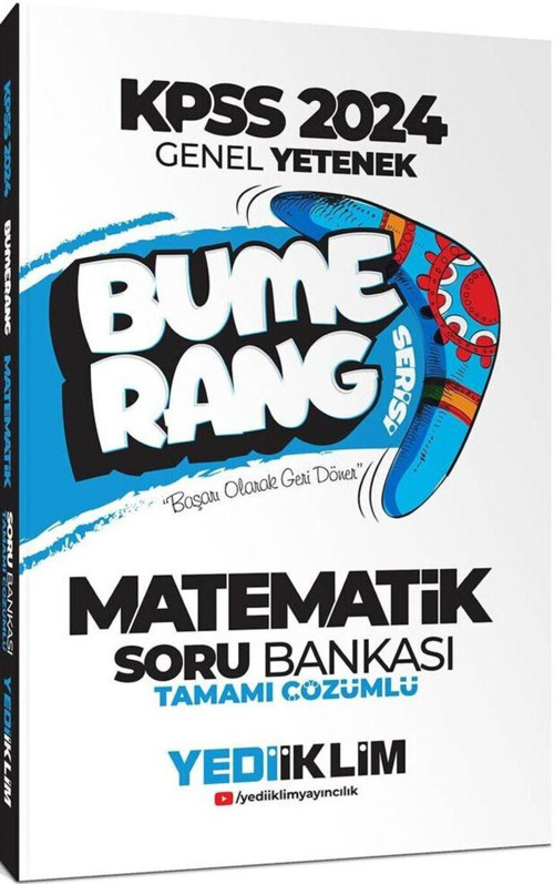 2024 KPSS Genel Yetenek Bumerang Matematik Tamamı Çözümlü Soru Bankası