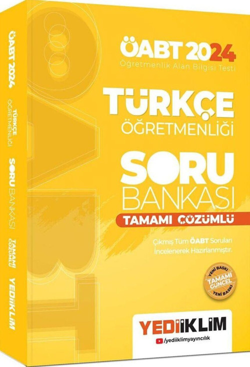 2024 ÖABT Türkçe Öğretmenliği Tamamı Çözümlü Soru Bankası