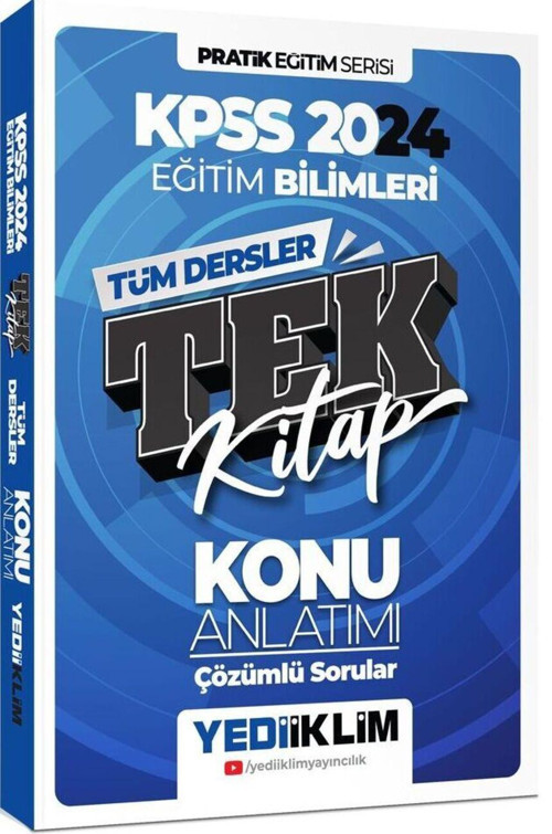 2024 Pratik Eğitim Serisi Tüm Dersler Eğitim Bilimleri Tek Kitap Konu Anlatımı (Soru İlaveli)