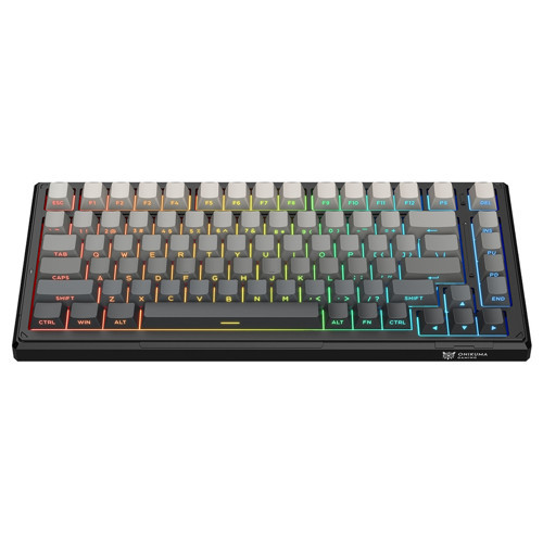 ONIKUMA G83 Gradient Gray-Black %75 Outemu Customized Linear Switch Hotswap RGB Kablosuz İngilizce Mekanik Gaming Klavye