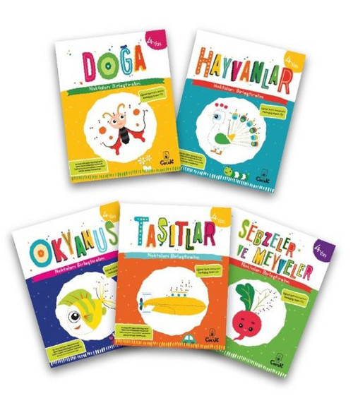 4 Yaş Noktaları Birleştirelim Serisi Seti - 5 Kitap Takım