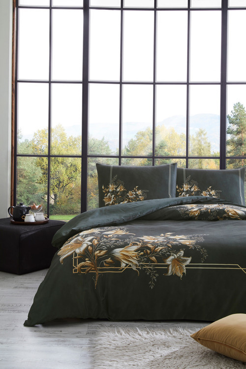 Golden Lily Tek Kişilik Soft Life Saten Nevresim Takımı