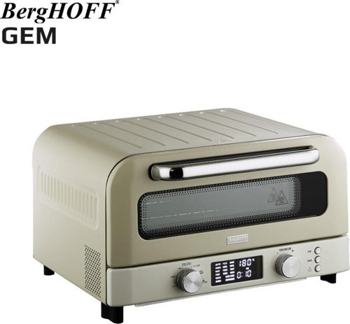 GEM RETRO 2000 W Vanilya Krem Rengi Pizza Fırını