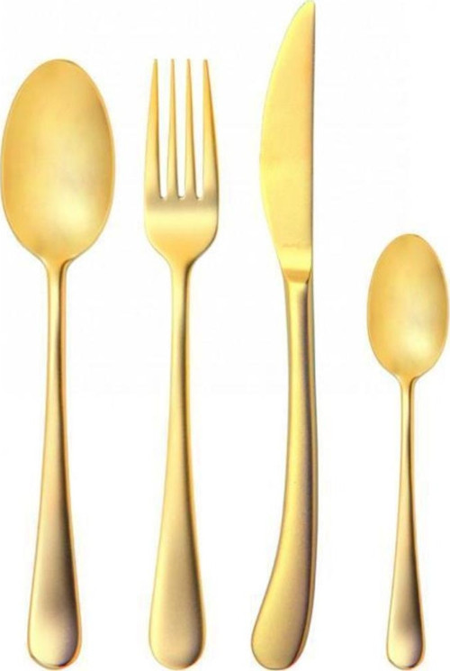Settimocielo Satin Gold 75 Parça Çatal Bıçak Kaşık Seti