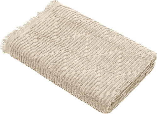 Anisa Banyo Havlusu %100 Pamuk Penye Jakarlı Bej 80x150 Cm