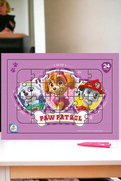 Paw Patrol Tasmalı 24 Parça Puzzle Yapboz Seti | Oyun Seti PW7917