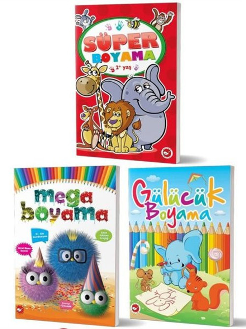 2+ Yaş Boyama Kitapları Seti - 3 Kitap Takım