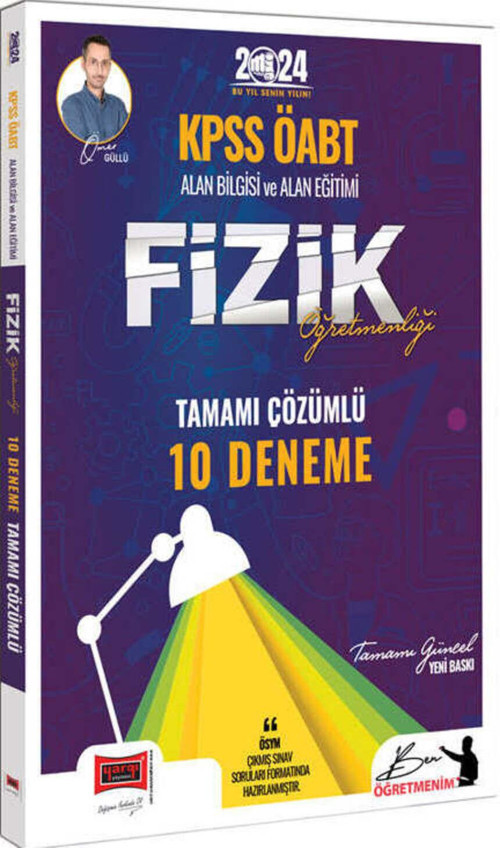 2024 KPSS ÖABT Fizik Öğretmenliği Tamamı Çözümlü 10 Deneme