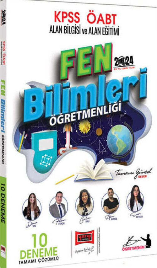 2024 ÖABT Fen Bilimleri Tamamı Çözümlü 10 Deneme Sınavı