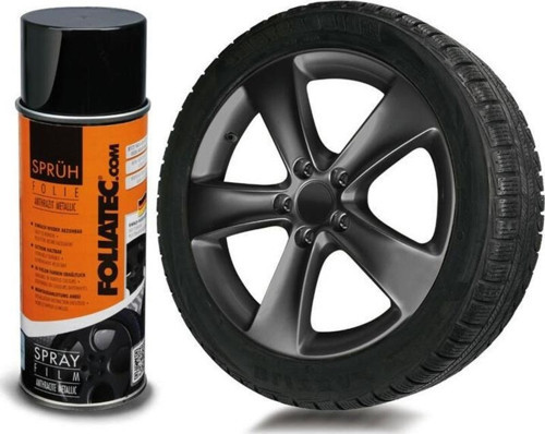 Jant Metal Sprey Folyo Yüzey Kaplama Seti 2x400ml. Antrasit Metal Mat