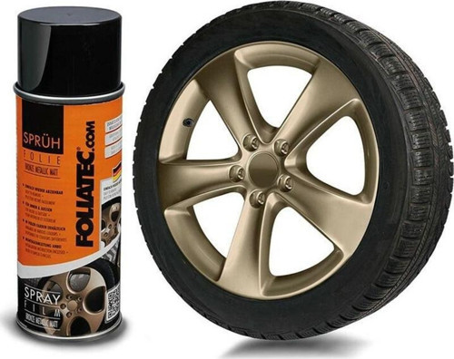 Jant Metal Sprey Folyo Yüzey Kaplama Seti 2x400ml. Metalik Bronz Mat