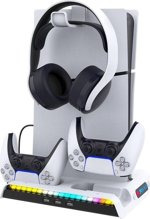 PS5 SLIM / FAT SOĞUTUCU ÖZELLİKLİ VR STANDLI ŞARJ DİKEY STANDI PG-P5S028