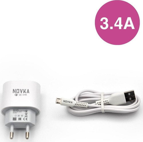 Micro & USB Girişli 3.4 A Şarj Cihazı 1 Metre Kablo + Adaptör Takım Samsung Huawei Modellerle Uyumlu