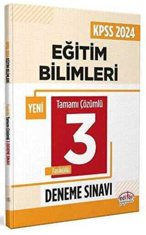 KPSS EĞİTİM BİLİMLERİ 3 DENEME FASİKÜL 2024