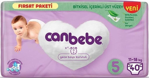 Bebek Bezi Beden:5 (11-18Kg) Junior 40 Adet Fırsat Pk