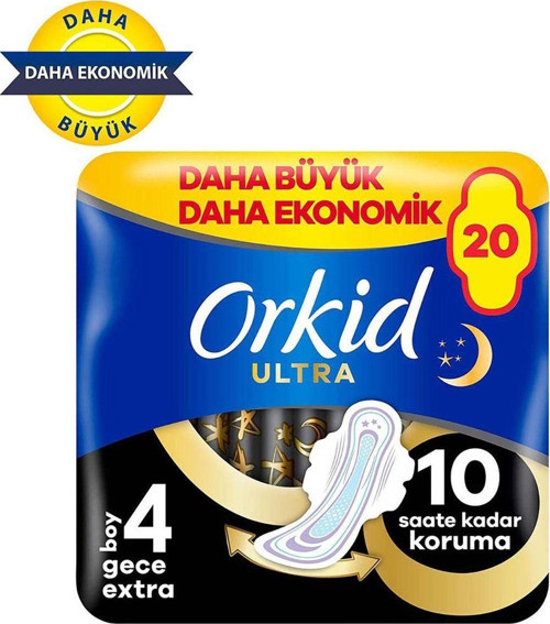 Ultra Gece Ekstra (Boy 4) 20 Adet Hijyenik Ped