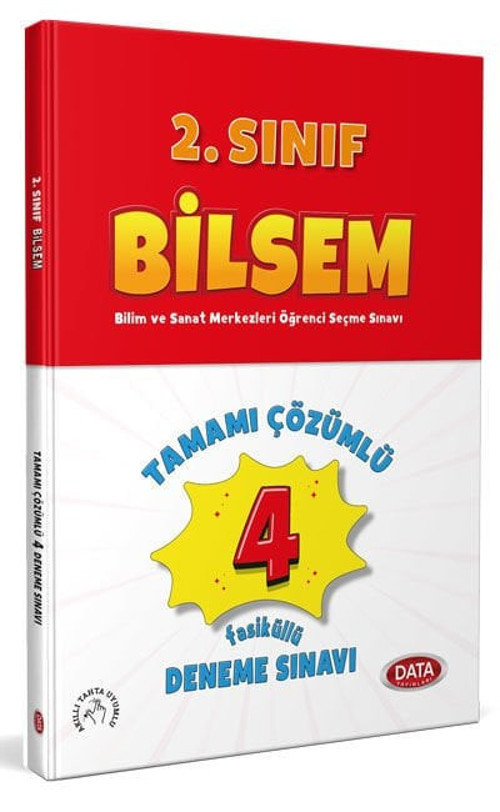 Data Yayınları 2. Sınıf Bilsem Tamamı Çözümlü 4 Deneme Sınavı Yeni Tarz