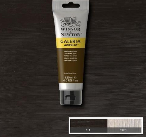 Galeria Akrilik Boya 120 ml. 676 Vandyke Brown