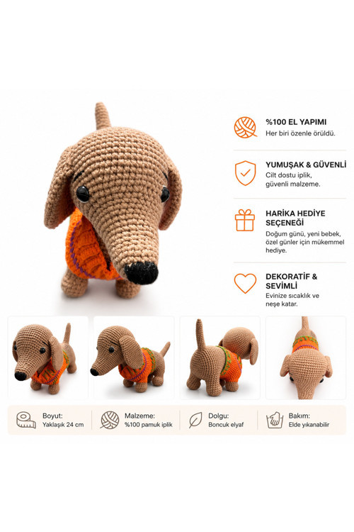 Amigurumi Sosis Köpek