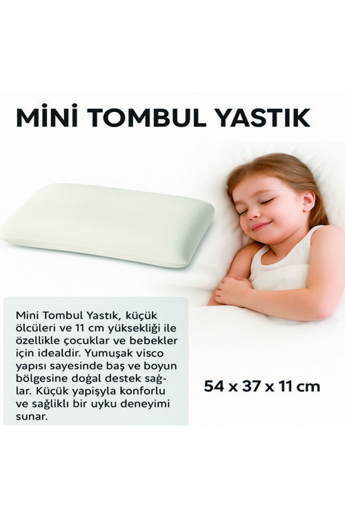 Mini Tombul Yastık,54 X 37 X 11 Cm Yastık, Çocuklar Ve Bebek Yastığı