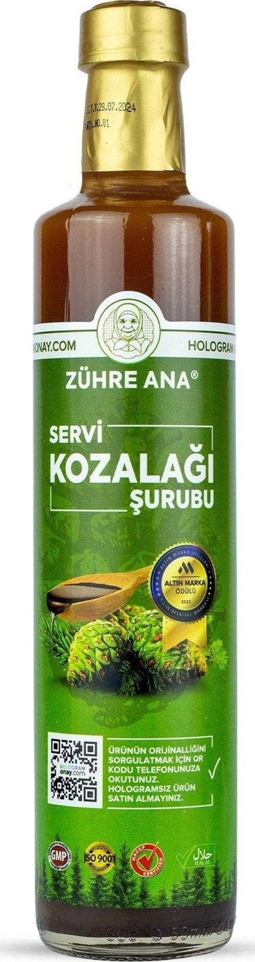 Kozalak Şurubu Servi Kozalağı Ve Kara Mürver Içeren Şurup 500 Ml
