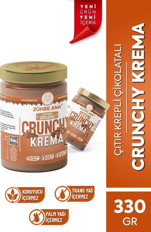 Tereyağlı Çıtır Krepli Crunchy Çikolatalı Krema 330 gr
