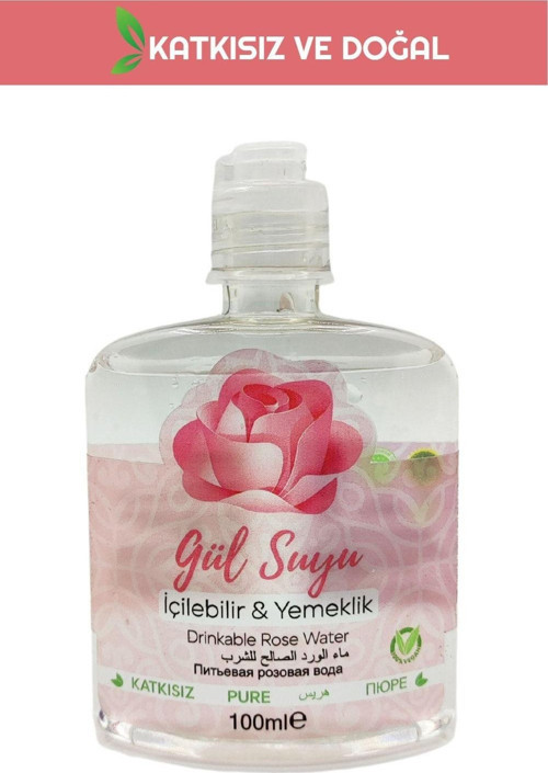 Doğal Ve Içilebilir Gül Suyu 100Ml