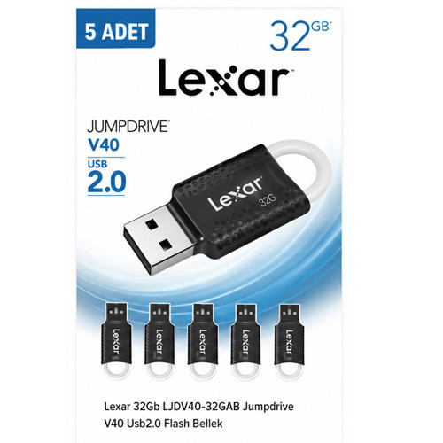 32Gb LJDV40-32GAB Jumpdrive V40 Usb2.0 Flash Bellek 5'li Paket