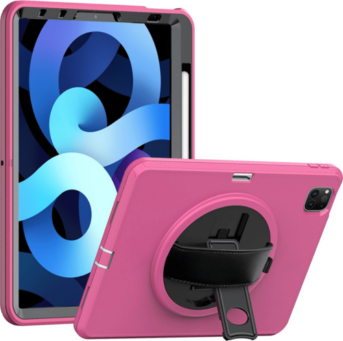 Qpen iPad Air 10.9 inç 3/4/5 Nesil Uyumlu Hand Strap Tablet Kılıfı