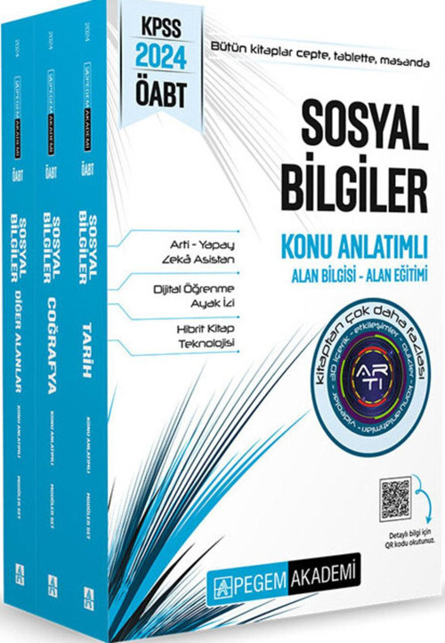2024 KPSS ÖABT Sosyal Bilgiler Konu Anlatımlı (3 Kitap)