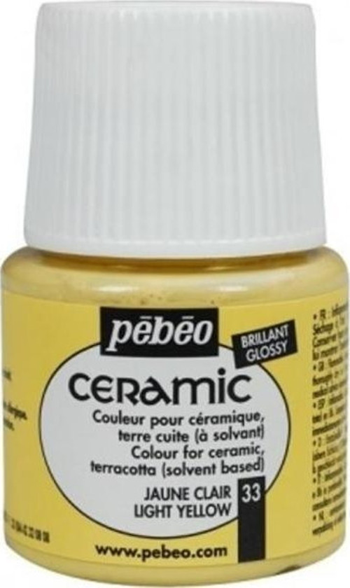 Ceramic Seramik Boyası 33 Light Yellow