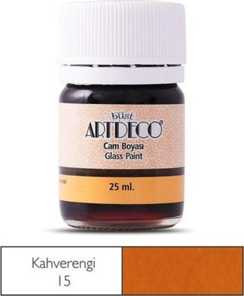 Cam Vitray Boyası 25 ml. 15 KAHVERENGİ