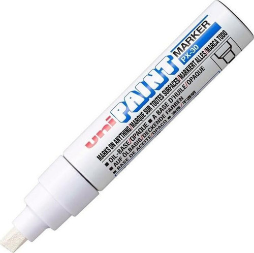 PX-30 Paint Marker 4.0-8.5mm Kesik Uç Boyama Markörü Beyaz