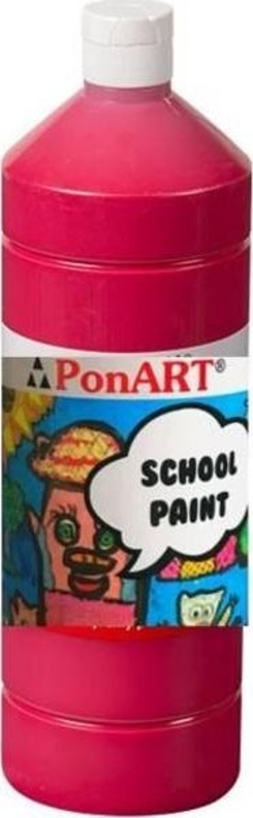 School Paint Tempera Boya 1000 ml. PSP-2208 K.KIRMIZI