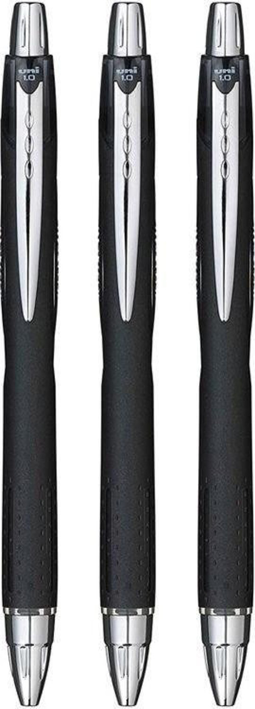 Jetstream 1.0 Mekanik Hızlı Yazı Kalemi 3'lü Siyah