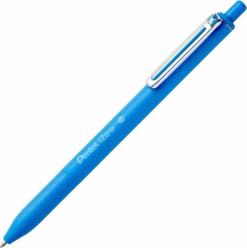 iZee Yağ Bazlı Mekanizmalı Roller Kalem 1.0 mm Açık Mavi BX470-S