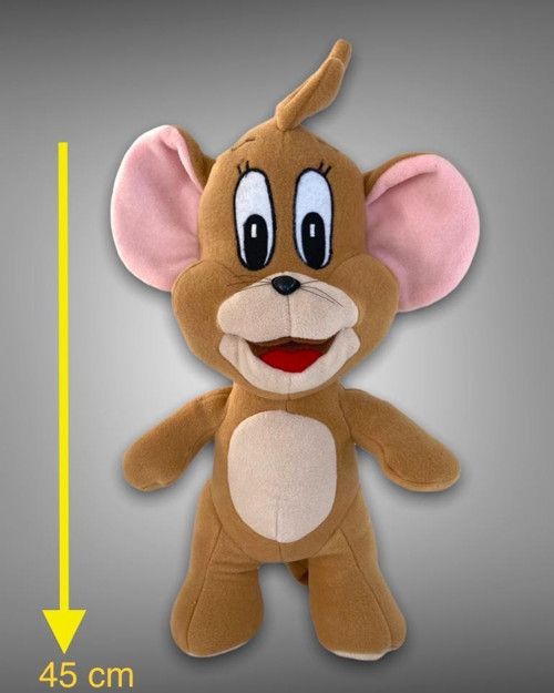 Jerry Karakter Figür Peluş Oyuncak 45 cm Oyun ve Uyku Arkadaşı