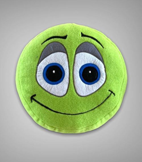 Emoji Yastık Peluş Oyuncak Yeşil Oyun ve Uyku Arkadaşı
