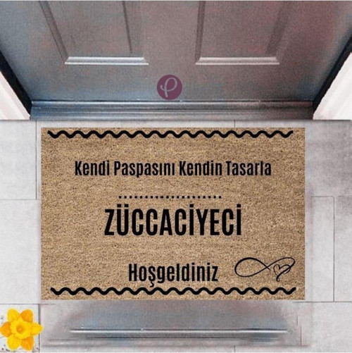 Kapı Önü Paspası Dekoratif Dijital Baskı Züccaciyeci P-2528