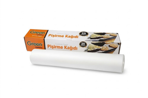 ŞeyliŞeyler - Green Yağlı Pişirme Kağıdı Rulo 37 cm x 50 m Kutulu 3 Adet