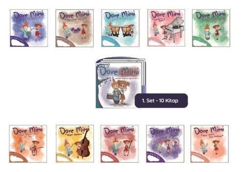 Dore Mimi - Müzikle Değerler Eğitimi Set 1 - 10 Kitap Takım