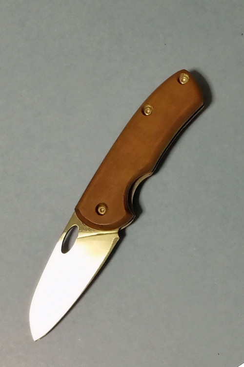 Çakı 4034 Çelik Ceviz Kabzeli Tombul EDC Katlanır Cep Çakısı