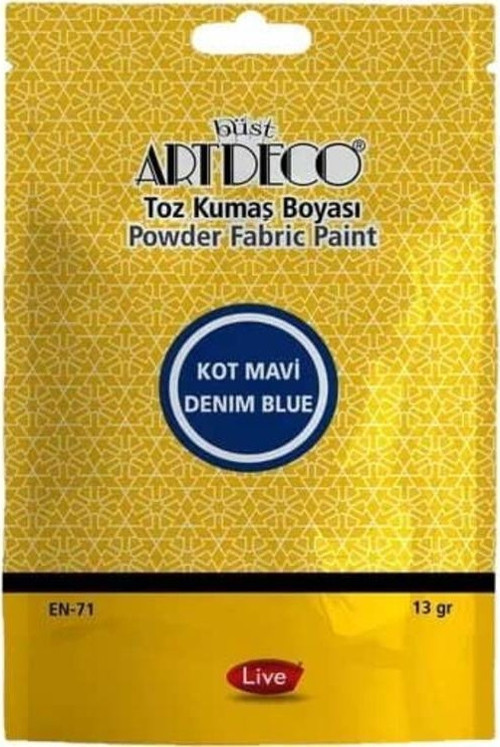 Toz Kumaş Boyası 13 gr Kot Mavi 1109