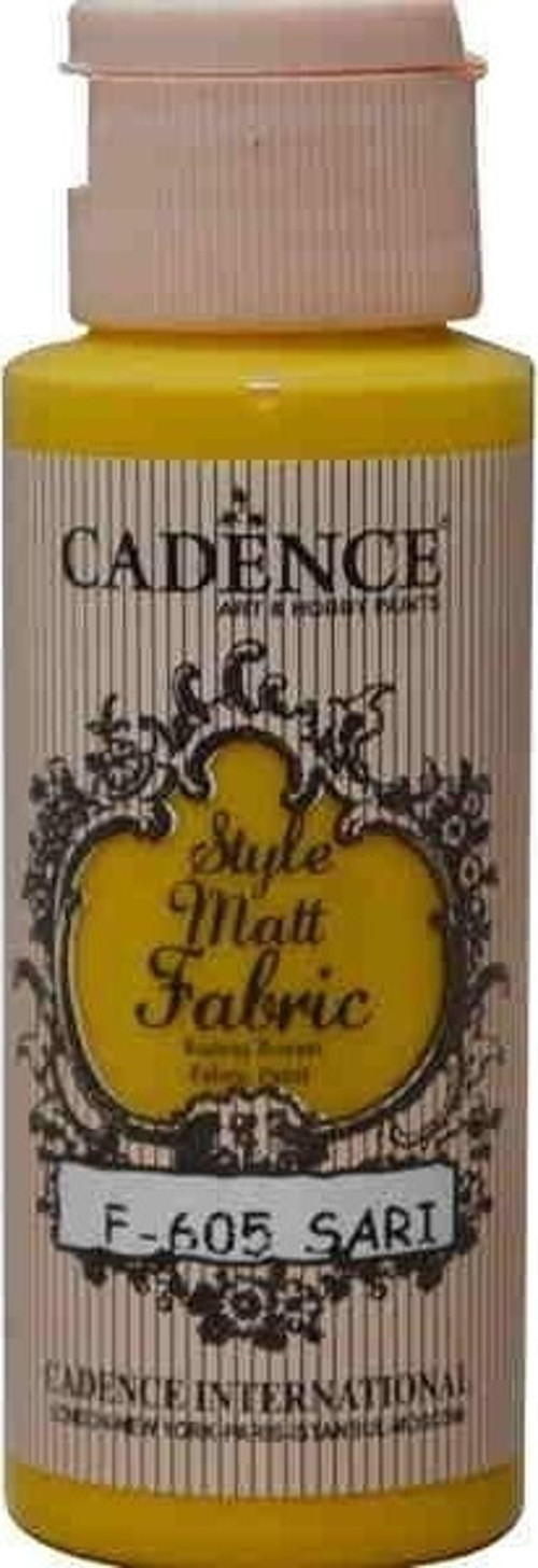 Style Matt Fabric Kumaş Boyası F-605 Sarı