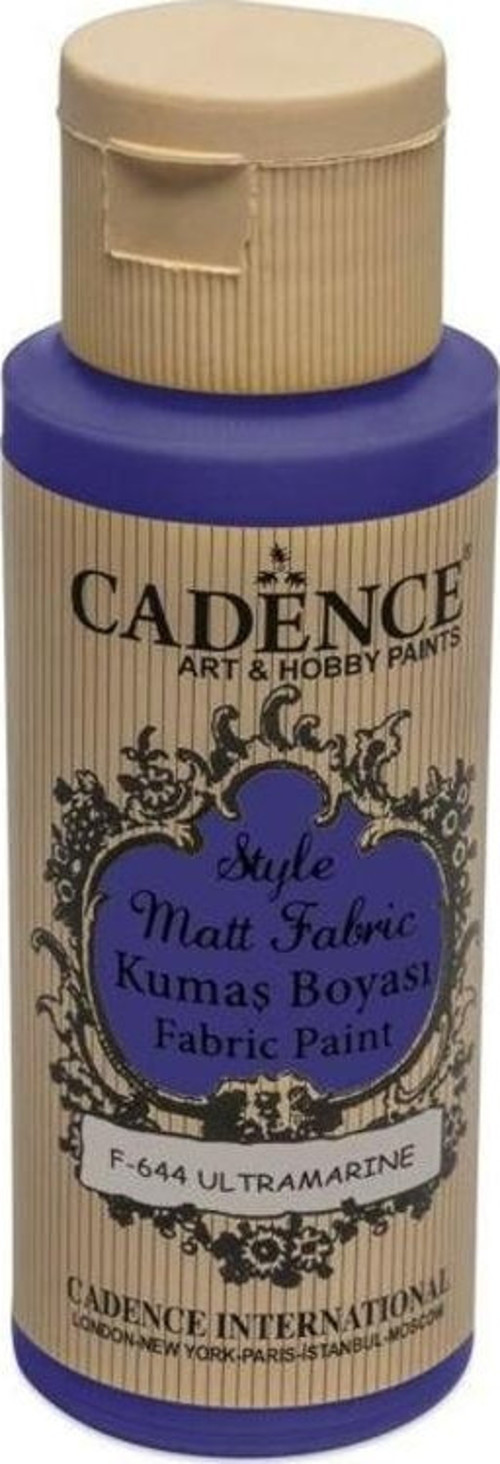 Style Matt Fabric Kumaş Boyası F-644 Ultramarine