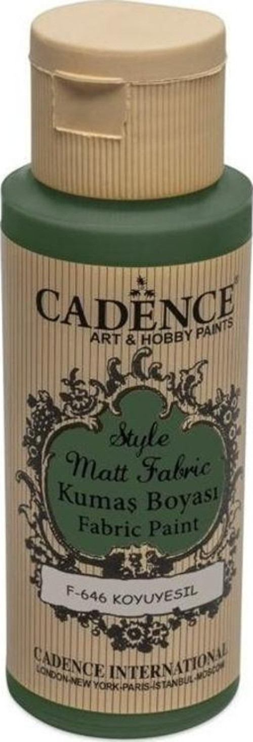 Style Matt Fabric Kumaş Boyası F-646 Koyu Yeşil