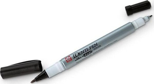 Identi Pen Çift Uçlu Permanent Marker SİYAH