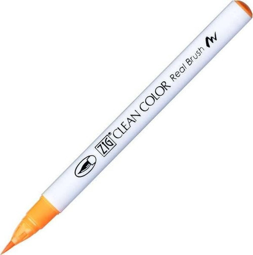 Clean Color Real Brush Fırça Uçlu Marker Kalem 002 Fluorescent Orange